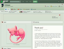 Tablet Screenshot of crimzun.deviantart.com