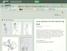 Tablet Screenshot of kimmon.deviantart.com