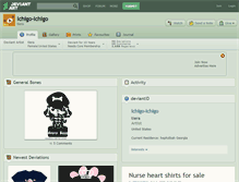 Tablet Screenshot of ichigo-ichigo.deviantart.com