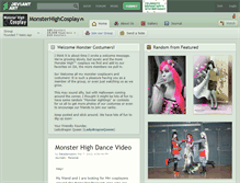 Tablet Screenshot of monsterhighcosplay.deviantart.com