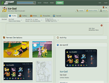 Tablet Screenshot of ice-god.deviantart.com