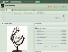 Tablet Screenshot of isolatedreality.deviantart.com
