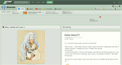 Desktop Screenshot of dinamata.deviantart.com