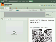 Tablet Screenshot of benitogallego.deviantart.com