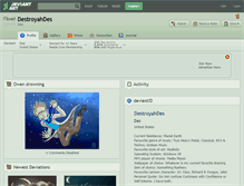 Tablet Screenshot of destroyahdes.deviantart.com