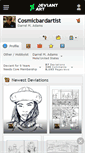 Mobile Screenshot of cosmicbardartist.deviantart.com