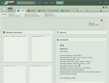 Tablet Screenshot of nzb.deviantart.com