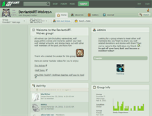 Tablet Screenshot of deviantart-wolves.deviantart.com