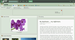 Desktop Screenshot of mumia.deviantart.com