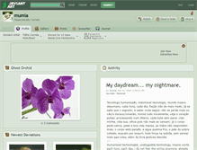 Tablet Screenshot of mumia.deviantart.com