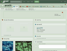 Tablet Screenshot of gazza098.deviantart.com