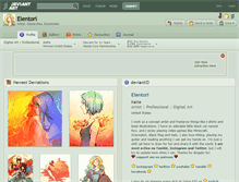 Tablet Screenshot of elentori.deviantart.com