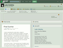 Tablet Screenshot of lady-celestius.deviantart.com