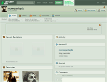 Tablet Screenshot of morespartaplz.deviantart.com