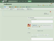 Tablet Screenshot of coolbluesonic.deviantart.com