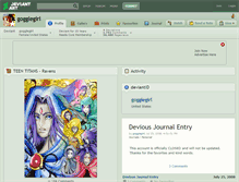Tablet Screenshot of gogglegirl.deviantart.com