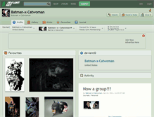Tablet Screenshot of batman-x-catwoman.deviantart.com
