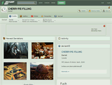 Tablet Screenshot of cherry-pie-filling.deviantart.com