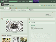 Tablet Screenshot of mikzack.deviantart.com