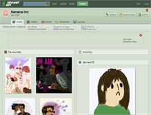 Tablet Screenshot of manana-inc.deviantart.com