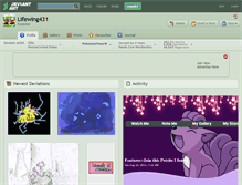 Tablet Screenshot of lifewing431.deviantart.com