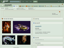 Tablet Screenshot of amanda38.deviantart.com