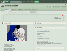 Tablet Screenshot of emo-checkerd-heart.deviantart.com