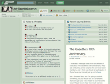 Tablet Screenshot of aoi-gazettelovers.deviantart.com