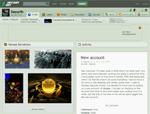 Tablet Screenshot of daeurth.deviantart.com