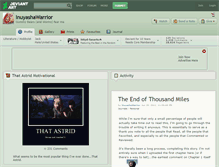 Tablet Screenshot of inuyashawarrior.deviantart.com