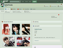 Tablet Screenshot of kelly93rules.deviantart.com