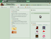 Tablet Screenshot of platypus-fans.deviantart.com