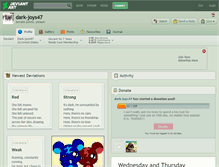 Tablet Screenshot of dark-joys47.deviantart.com
