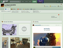 Tablet Screenshot of lyndaschutt2004.deviantart.com