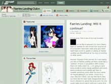 Tablet Screenshot of faeries-landing-club.deviantart.com