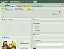 Tablet Screenshot of footlick.deviantart.com