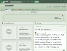 Tablet Screenshot of melissa-mido.deviantart.com