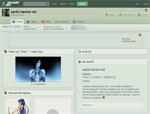 Tablet Screenshot of earth-hacker-ed.deviantart.com