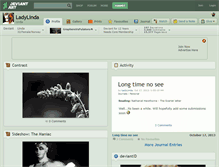 Tablet Screenshot of ladylinda.deviantart.com