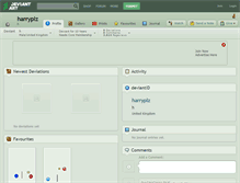Tablet Screenshot of harryplz.deviantart.com