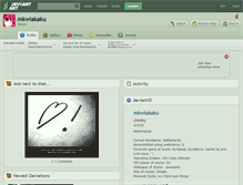 Tablet Screenshot of mkwiakaku.deviantart.com