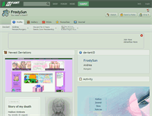 Tablet Screenshot of frostysun.deviantart.com