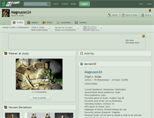 Tablet Screenshot of magnuson24.deviantart.com