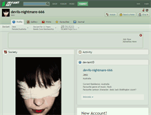 Tablet Screenshot of devils-nightmare-666.deviantart.com