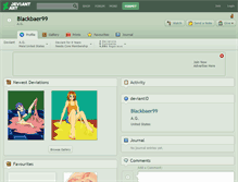 Tablet Screenshot of blackbaer99.deviantart.com