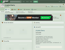 Tablet Screenshot of lil-pink-cherry.deviantart.com