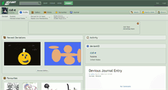 Desktop Screenshot of cut-e.deviantart.com
