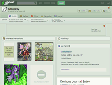 Tablet Screenshot of nekokelly.deviantart.com