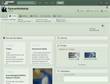 Tablet Screenshot of foreverhisweirdo.deviantart.com
