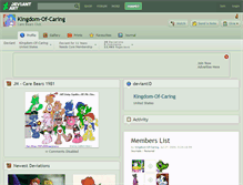 Tablet Screenshot of kingdom-of-caring.deviantart.com